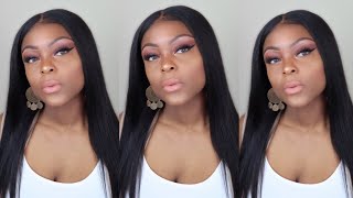 Bomb Affordable Light Yaki 360 Lace Wig| Natural Everyday Wig| Ft. Omgherhair