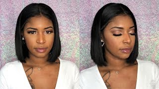 Perfect Affordable Bob | Glueless Wig Install | Brazilian Human Hair Lace Front Wig | Yg Wigs