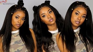 Cheapest 360 Wig! Natural Looking Kinky Straight Human Hair Wigs
