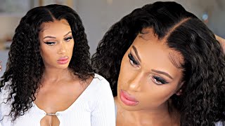  Chic Edges! Natural Plucked Hairline Curly 360 Wig Install