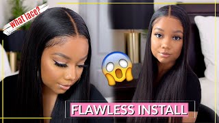 Omg!!  The Flattest, Most Natural Wig Install I'Ve Done!  | What Lace? Where Is It?  | Unice Ha
