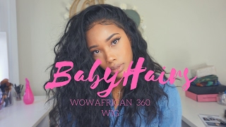 How I Create Realistic Hairline & Baby Hairs On 360 Lace Wig | Lovely Bryana
