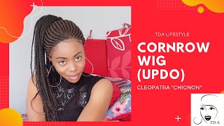 Best Cornrow Updo Wig| Lace Wig| Very Natural|