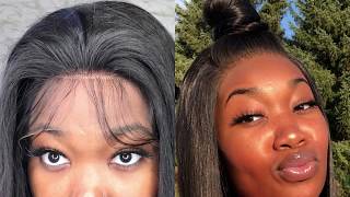 Make Your Lace Front Wig With A 3" Parting Space Natural | Mi Lisa Aliexpress