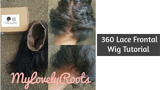 How To Make A 360 Lace Frontal Wig | Detailed Tutorial | Coming Buy