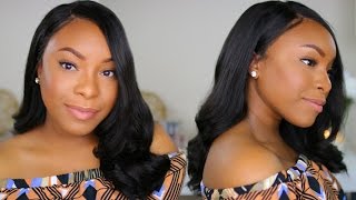 Fast & Easy Way To Apply A Lace Frontal Wig!! | Honeybeauty Hair Review