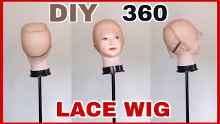 How To Make A 360 Lace Wig Cap | Diy Frontal Wig Cap | Belle_Graciaz