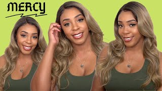Janet Collection Synthetic Melt Extended Part Lace Wig - Mercy --/Wigtypes.Com