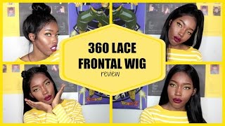 360 Lace Frontal Wig | Maxine Hair Brazilian Straight Hair (Aliexpress)