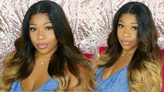 Whew Chile Watch Me Lay This Blonde 360 Lace Frontal Wig | Glueless Install Tutorial | Omgherhair
