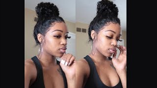 How To Make A Bun With The Affordable 100% Human Hair Deep Wave Wig |Customer Review | Sogoodhair