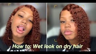 The "Wet Look" With Kinky Curly Wig | Cheetah Beauty