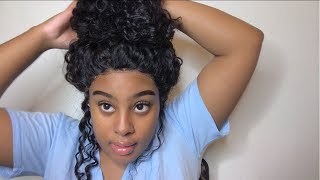 How To Do A High Bun Without A 360 Lace Wig ❤️ Ft. Wiggins Hair