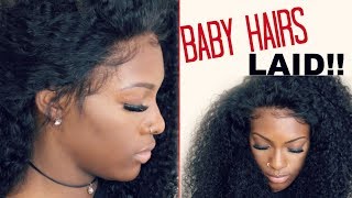 How To |  Perfect Baby Hairs! [No Glue No Gel] Ft.Lwigs 360 Lace Wig
