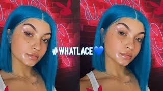 Blue Bob Lace Front  ||How To Slay A Colored Wig|| Ft.Celiehair