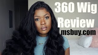 Msbuy.Com How To Make Natural Hairline 360 Lace Wig Review And Install