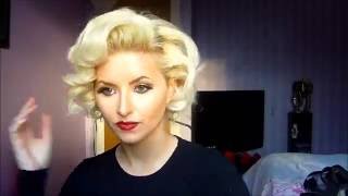 Vintage Marilyn Monroe Pin Curls Hair Tutorial