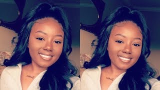 How To: Half Up Half Down Hairstyle + Lay Down Your Lace Frontal Wig