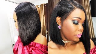 How To Make A Lace Frontal Wig Blunt Bob Start To Finish Get Ready With Me Wig Edition