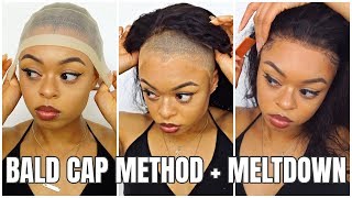 Bald Cap Method + Lace Wig Install  No Glue!  (Super Detailed + Tips!)