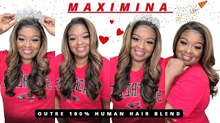 Maximina//Outre 13 × 6  360 Lace Human Hair Blend Wig//Sneaky Link