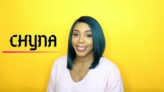 Janet Collection Essentials Synthetic Hair Lace Wig - Chyna --/Wigtypes.Com