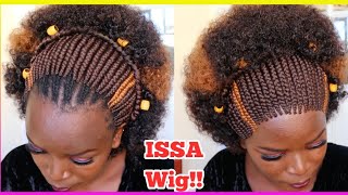 Super Affordable Afro Braided Wig Beginner Friendly|Wig  Install+Wig Review.No Frontal Color 33 & 30