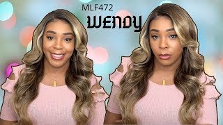 Bobbi Boss Synthetic Hair 13X5 Hd Frontal Lace Wig - Mlf472 Wendy --/Wigtypes.Com
