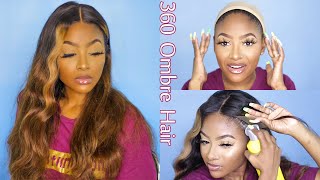 Bomb Ombre 360 Lace Wig Straight Out Of The Box! | Rpghair