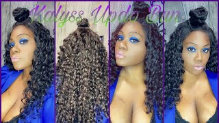 Kalyss 24" Updo Bun Hairstyle| Lace Front Wig With Baby Hair| Slayed By Sweetie