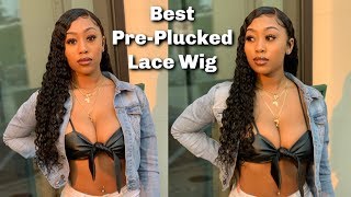 Inexpensive Curly Pre-Plucked Lace Wig Review Ft Hairspells