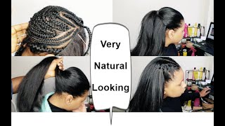 You Can’T Tell It’S Fake Hair- How To Natural Looking Sew In Ft Alipearlhair