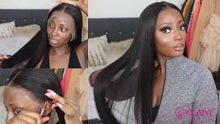 Silky Straight Lace Frontal Wig Install