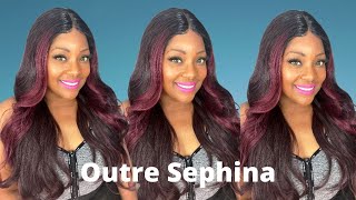 [Wig Review]  Outre Hd Transparent Lace Front Wig Sephina || Ft. Beautiebymark