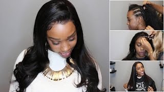 Can'T Sew? Check 360 Frontal Wig! How To Install A 360 Wig Adhesive Gel Free! 180/220% Density