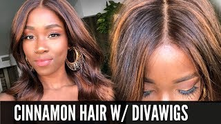 Lets Try This Cinnamon Hair! | How To Install A 360 Lace Wig Step By Step With Divawigs