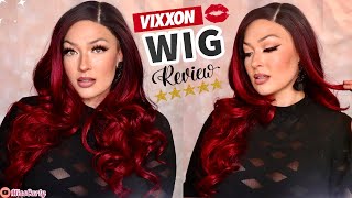 Lace Front Wig Review - Noble Easy 360 Wig // Ombre Wine Red // 13X4 Lace Front - Vixxon Wig! Amazon