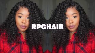 180% Thick Density 360 Curly Lace Front Wig Ft. Rpghair.Com