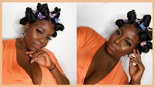 Bantu Knots Tutorial | Full Lace Wig From Aliexpress | Reese Lafleur