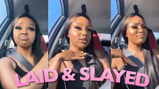 Detailed Frontal Wig Install With Top Knot Bun | Lexupnext