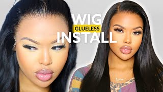 Wow Glueless Wig Giving Scalp  Pre-Plucked Hairline | No Work Needed ! Ft Hairvivi