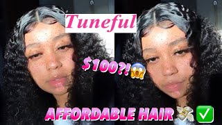 Tuneful Hair Review + Install | Affordable Lace Front Wig! | Aliexpress