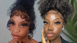 Recreating Dearra’S Dramatic Baby Hairs And Messy Curly Bun | Ft: Niaswigs