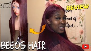 Ali Express Store Beeos Hair 99J Burgundy Wig Review