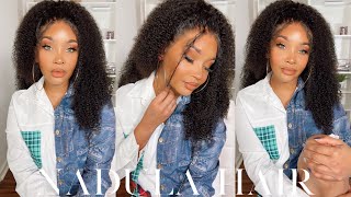 Best Kinky Curly Wig  | Wig Installation + Styling Ft. Nadula Hair