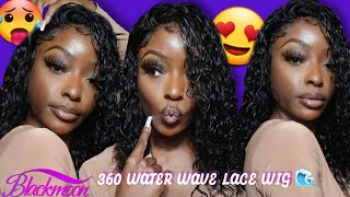 The Perfect 360 Water Wave Lace Wig !!  | Ft Blackmoon Hair On Aliexpress
