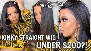 Most Affordable Silk Top Kinky Straight 360 Lace Wigs Under $200