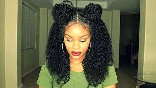 Space Buns Using A Lace Wig W/ No Leave Out!!!