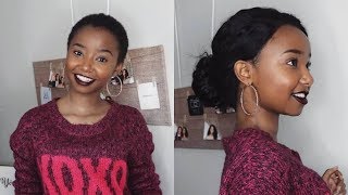 One Month Post Big Chop Update + My First 360 Lace Front Wig | Ft. Elemo Hair | Wabosha Maxine