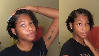 How To: Quick & Easy Short Curly Bob On A Lace Front Wig Ft  Cheetah Beauty